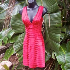 Bcbg bandage ruffle dress